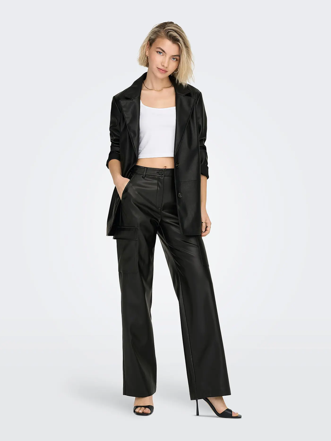 ONLY | Blazer in Lederoptik ONLHEIDI | 